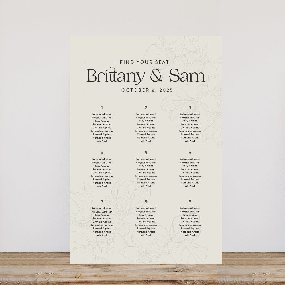 Brittany - Seating Chart