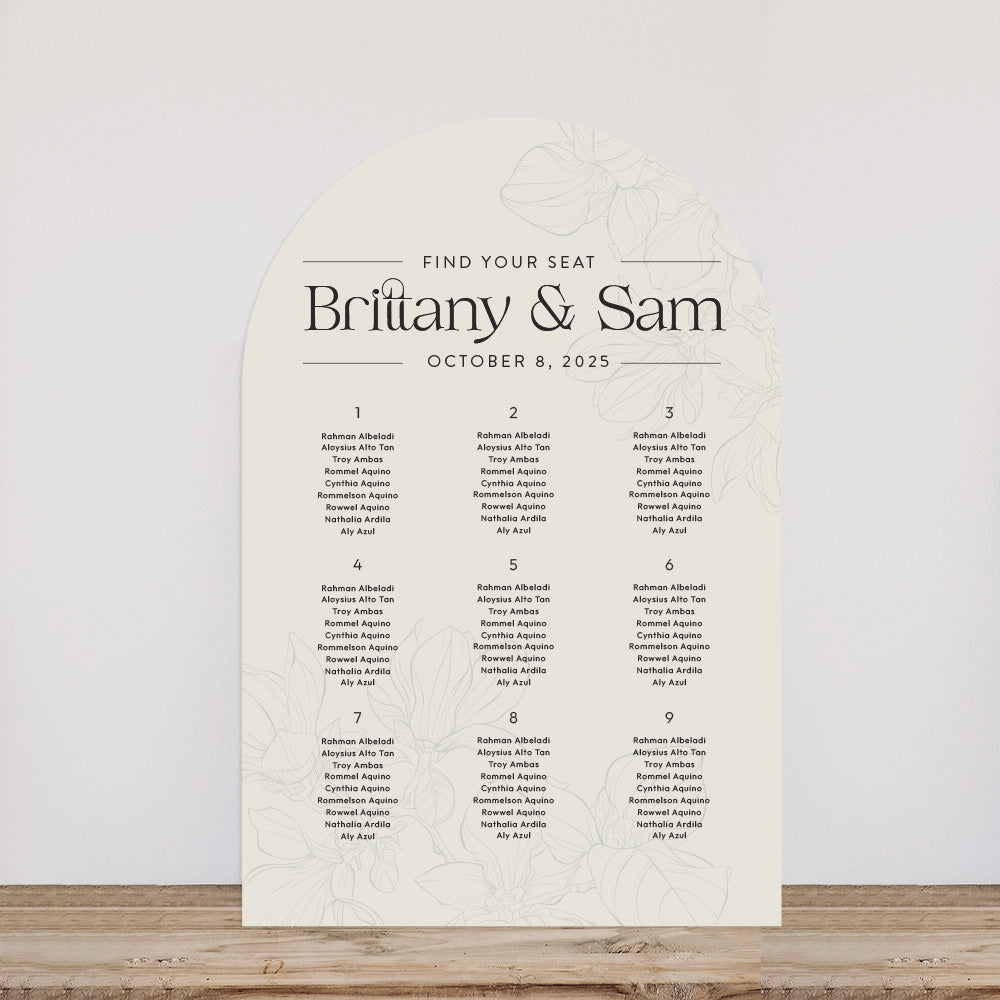 Brittany - Seating Chart