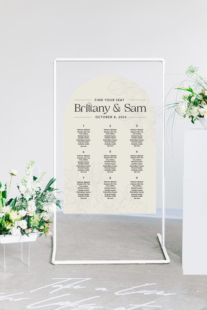 Brittany - Seating Chart
