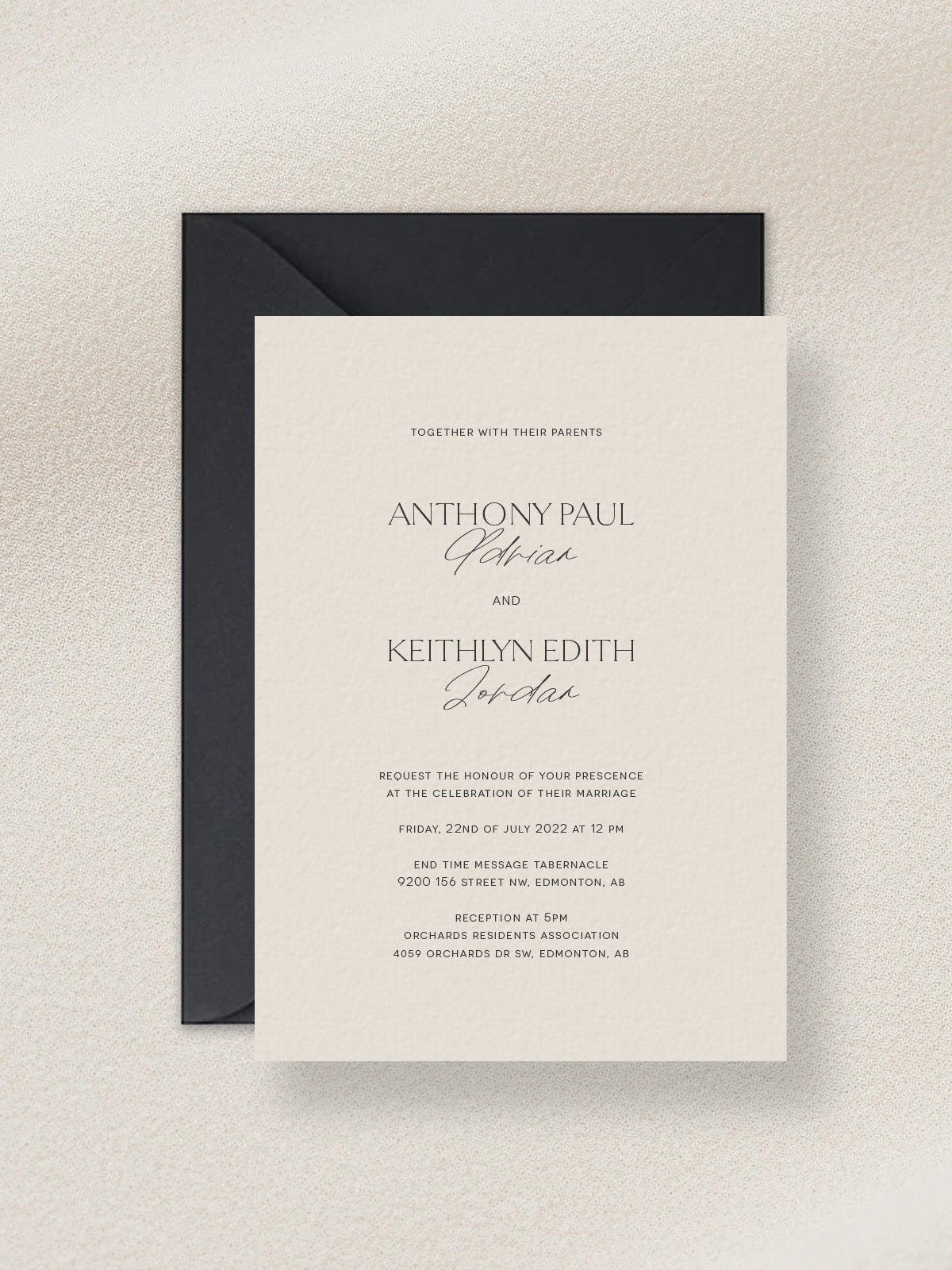 Keithlyn - Wedding Invitation
