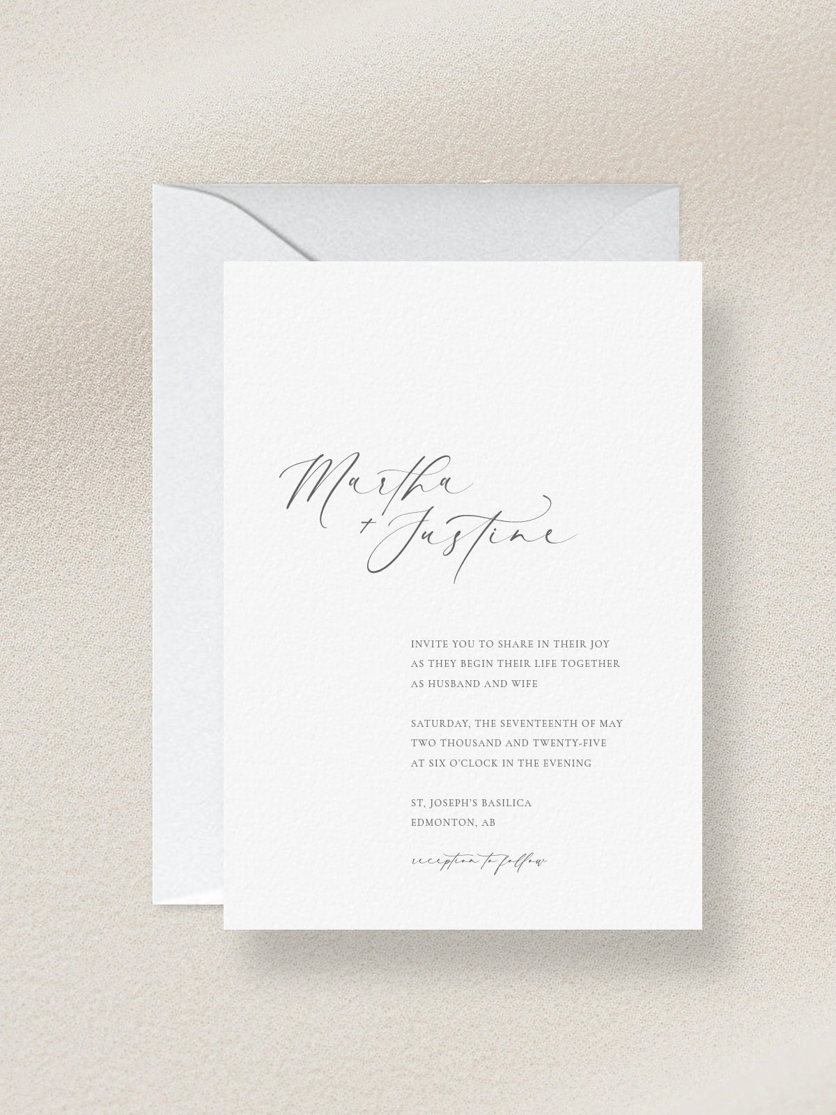 Martha - Wedding Invitation