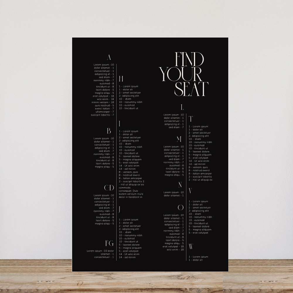 Saba - Seating Chart