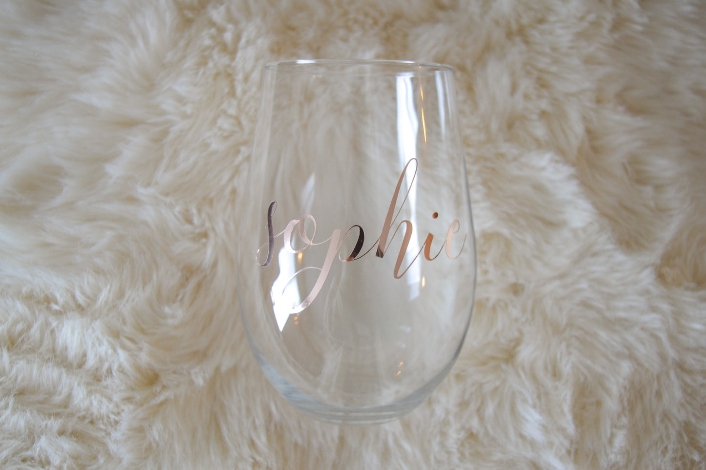 Personalized Stemless Wineglass