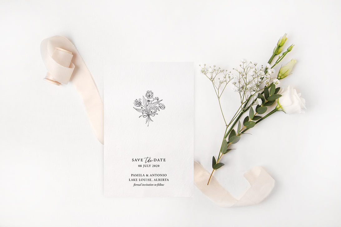 Sophia - Vintage Botanical Save the Date