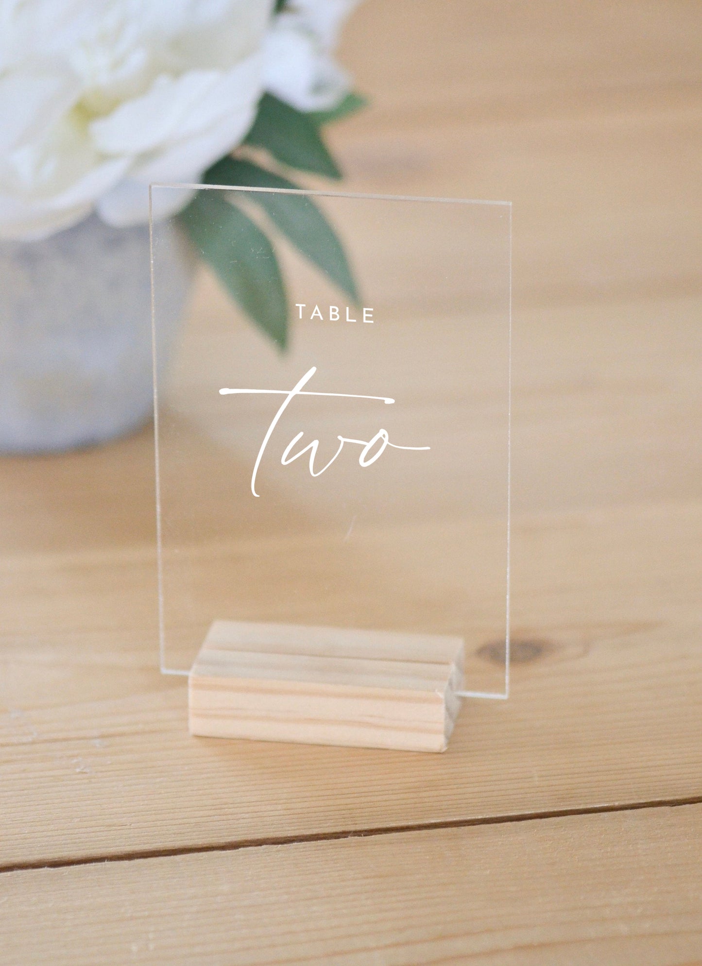 Modern Acrylic Table Numbers