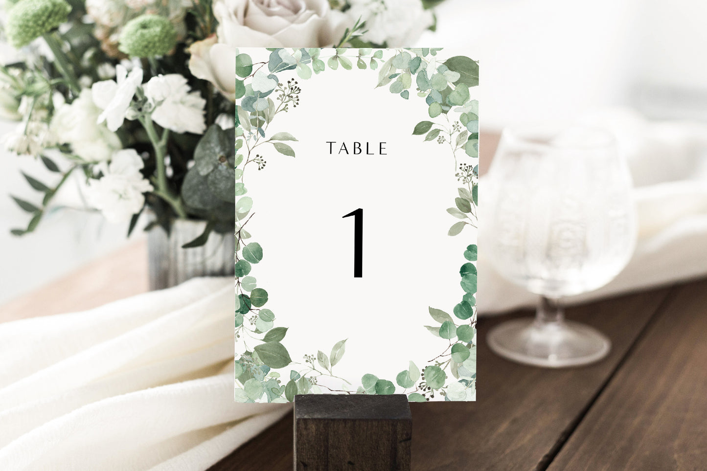 Eucalyptus Table Numbers