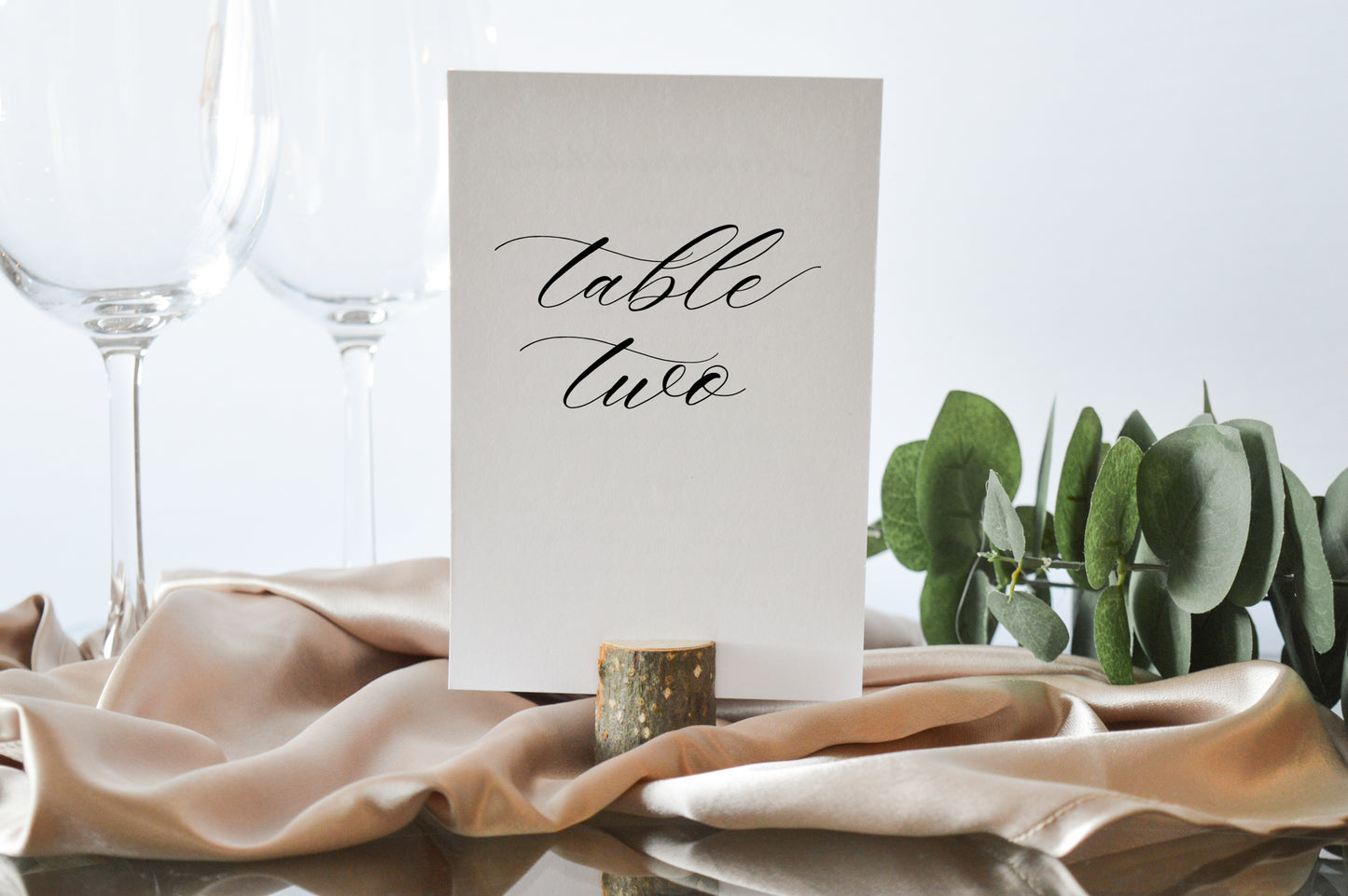 Romantic Calligraphy Table Numbers