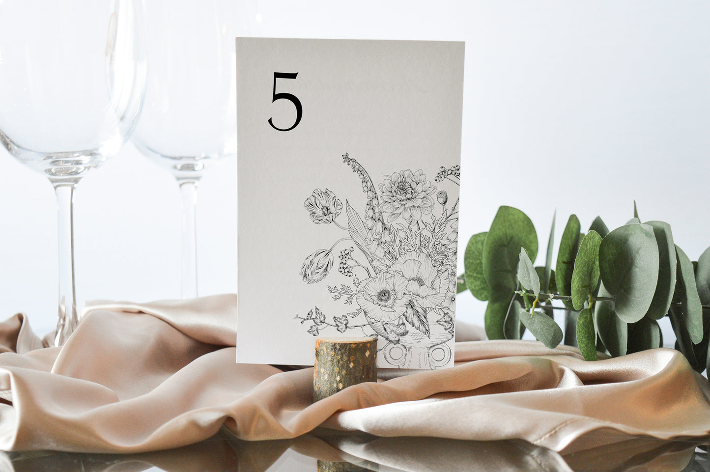 Vintage Botanical Table Numbers
