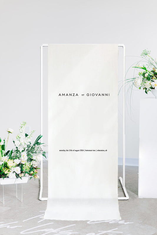 Amanza - Fabric Welcome Sign