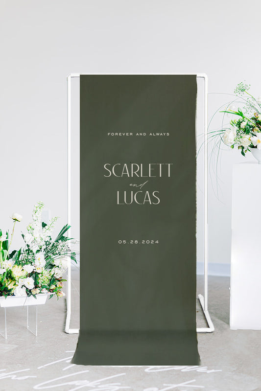 Scarlett - Fabric Welcome Sign